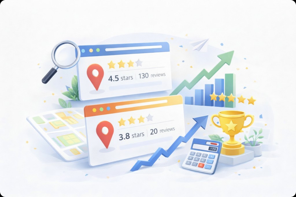 Direct review links and local visibility
