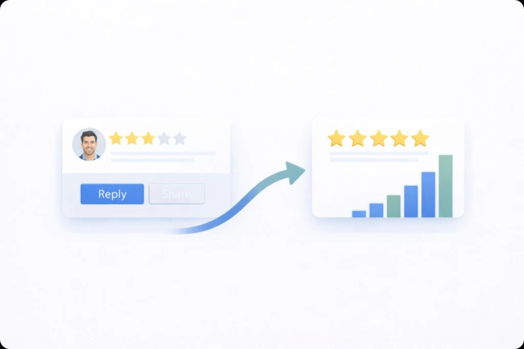 Sharing a Google review link with customers