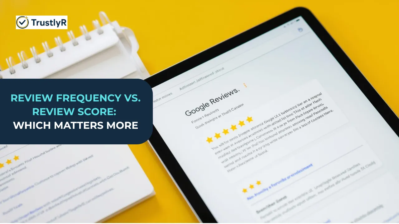review frequency vs review score